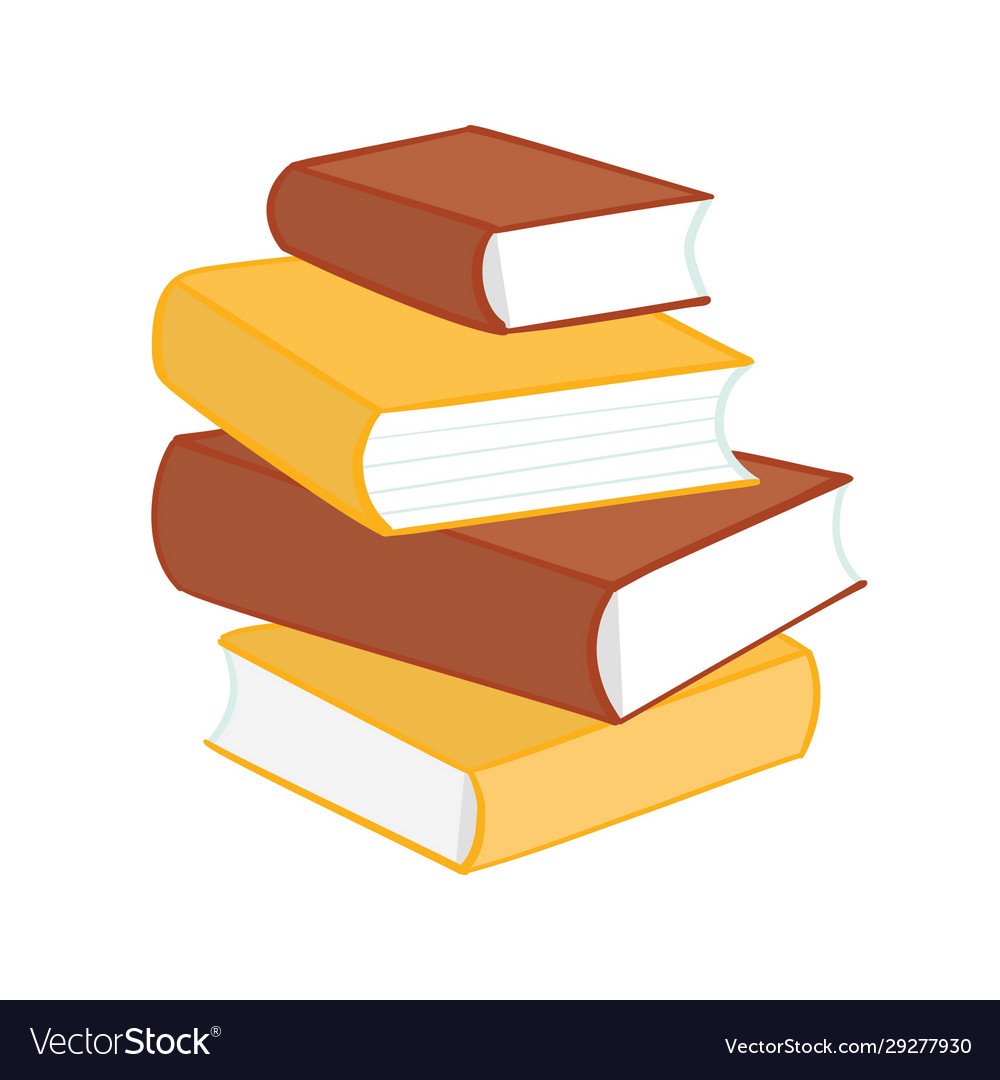 Premium Vector Stack Of Multi Colored Books From A Splash Of