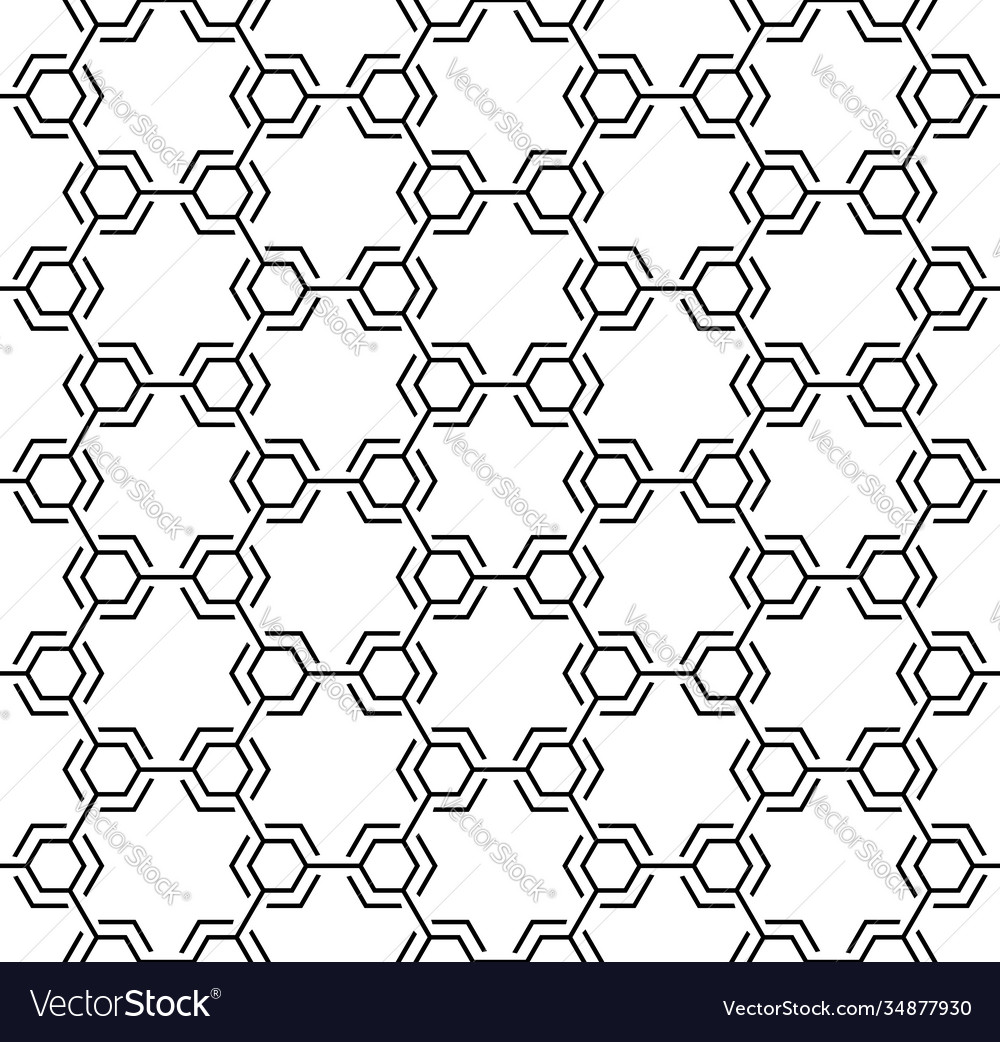 Technical honeycomb seamless pattern