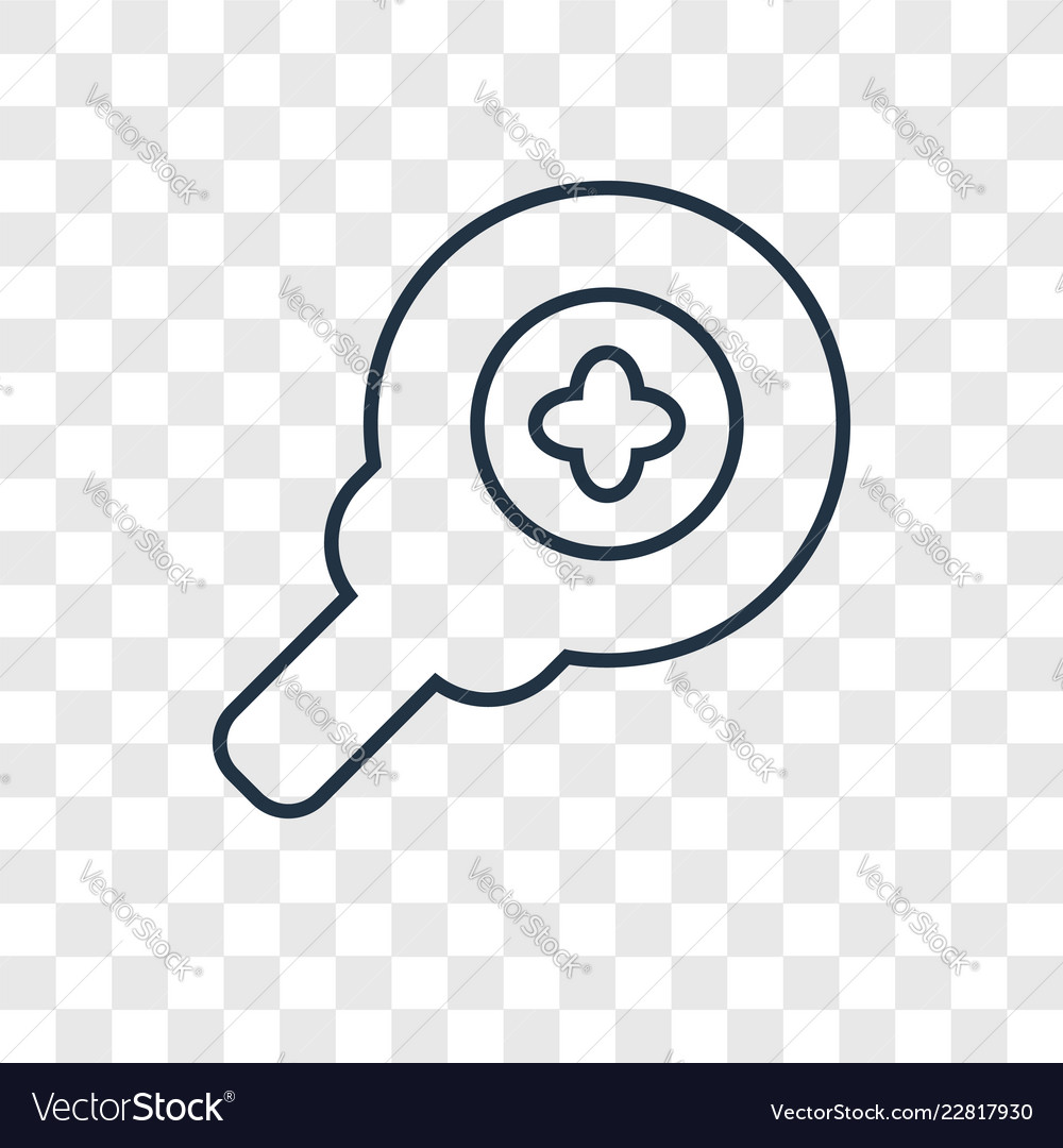 Zoom in concept linear icon isolated vector image Zoom in concept linear icon isolated