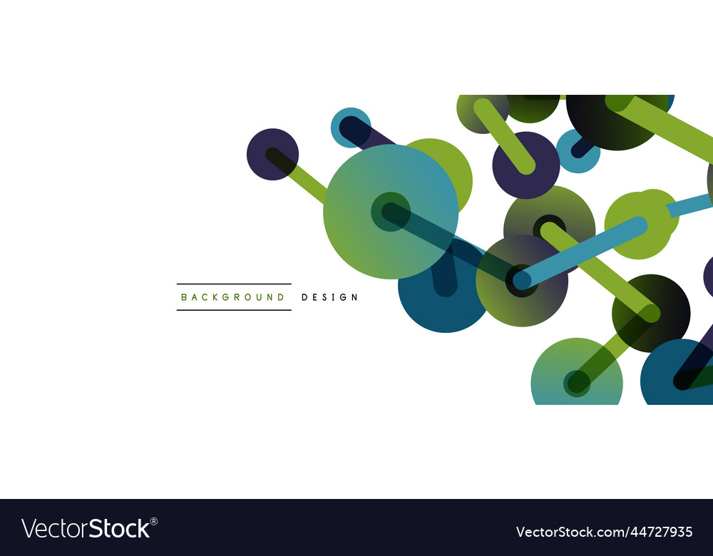 Abstract background round dots connected by lines