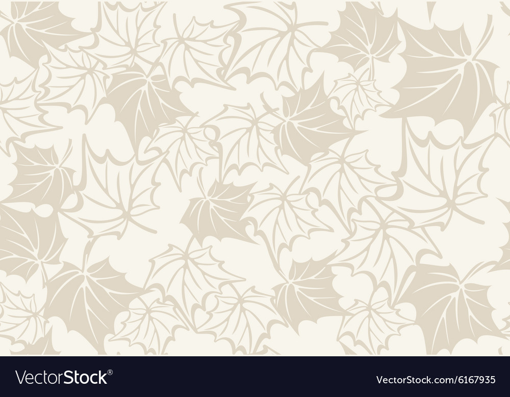 Autumn seamless pattern with leaves of maple