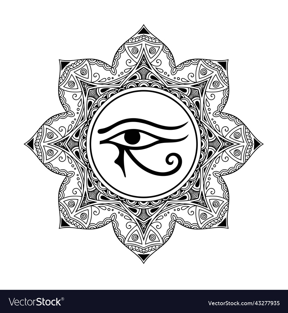 Circular pattern in the form of mandala