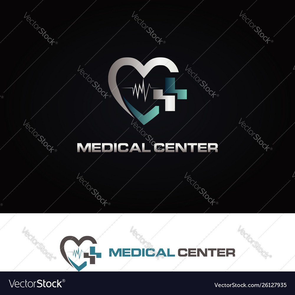 Vector Hospital Heart Plus Logo Download Vector Logos