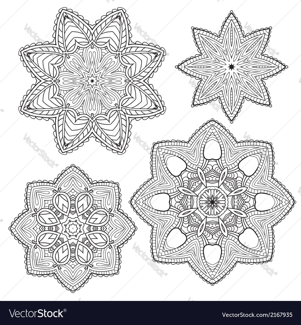 Lacy ethnic ornament in a circle