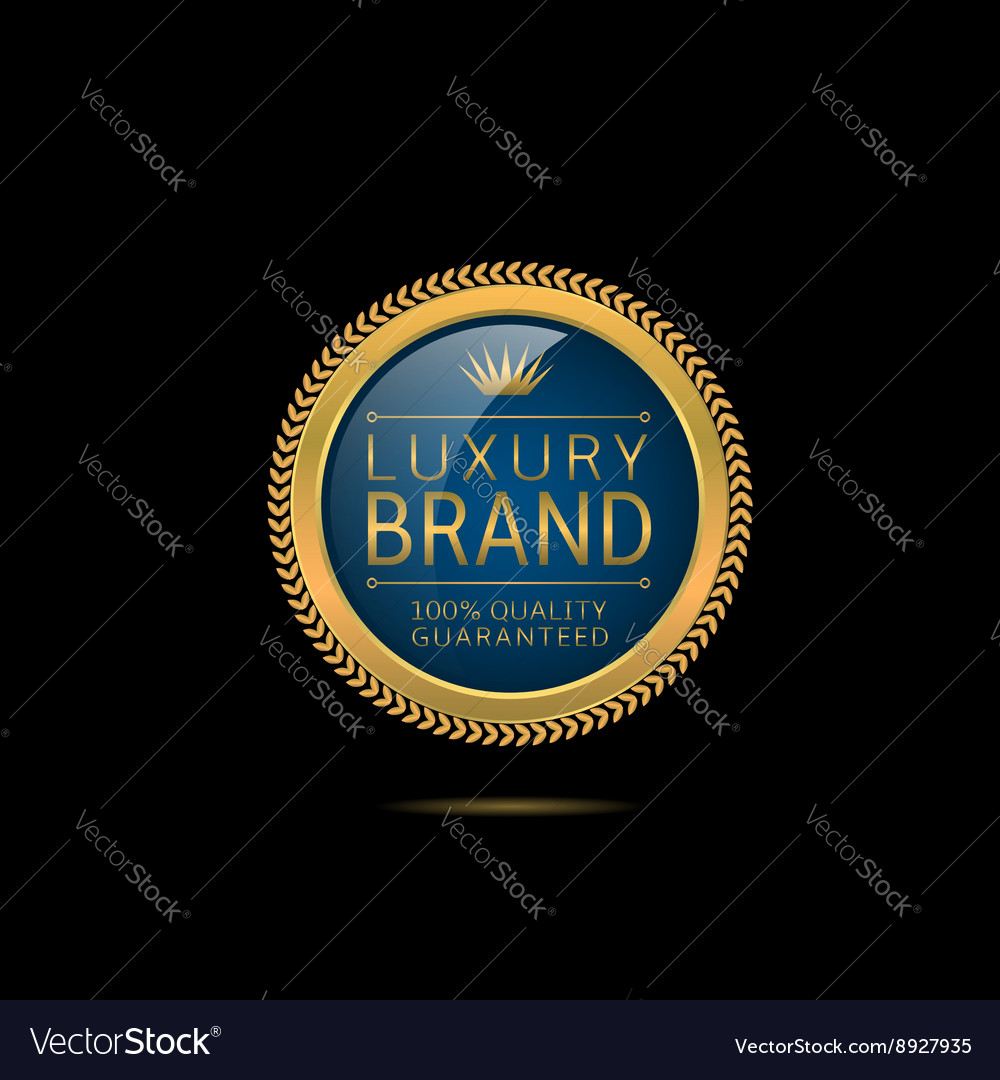 Luxury brand label