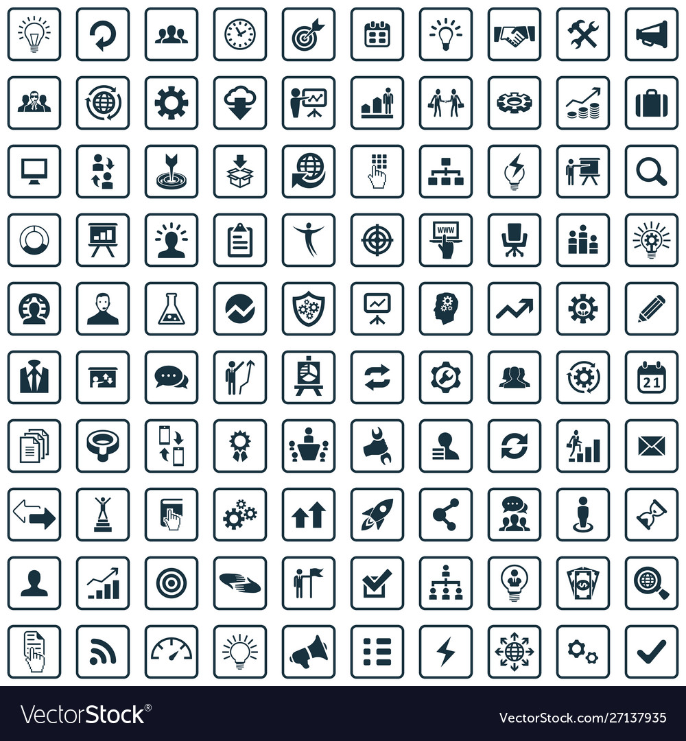 Lösung 100 Icons Universalset für Web und ui