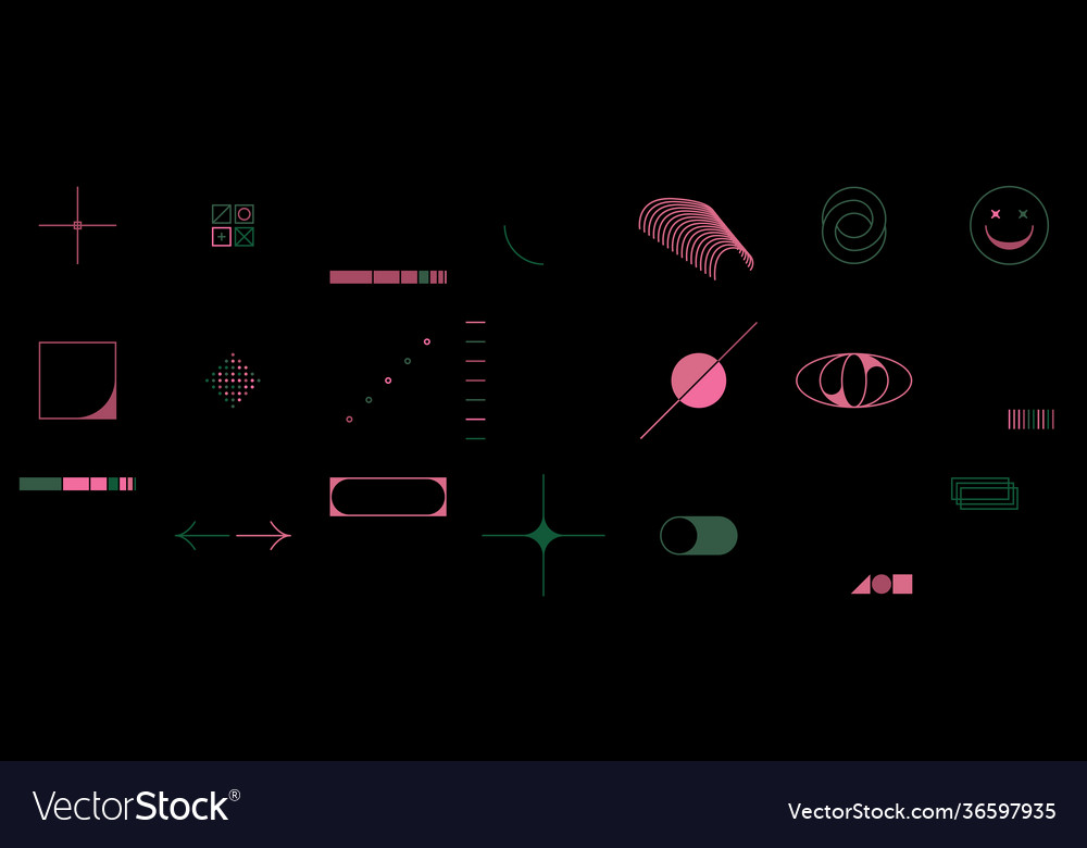 Techno abstract pattern design vector image Techno abstract pattern design