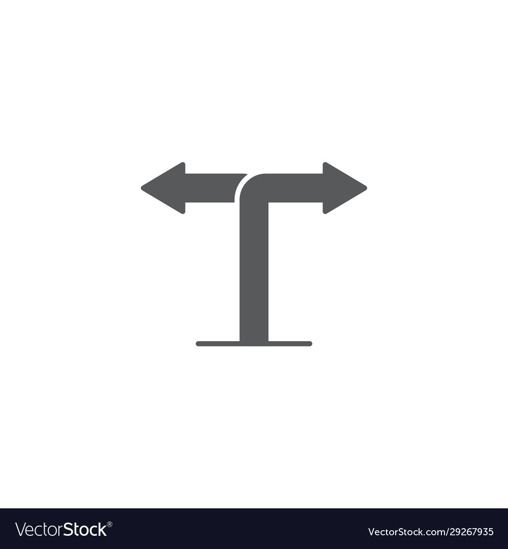 Two Way Signpost Pointer Icon