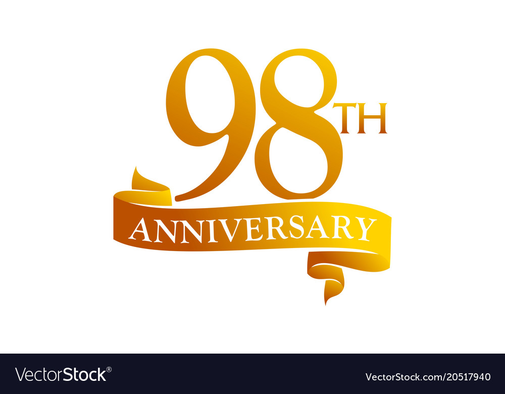 98 year ribbon anniversary