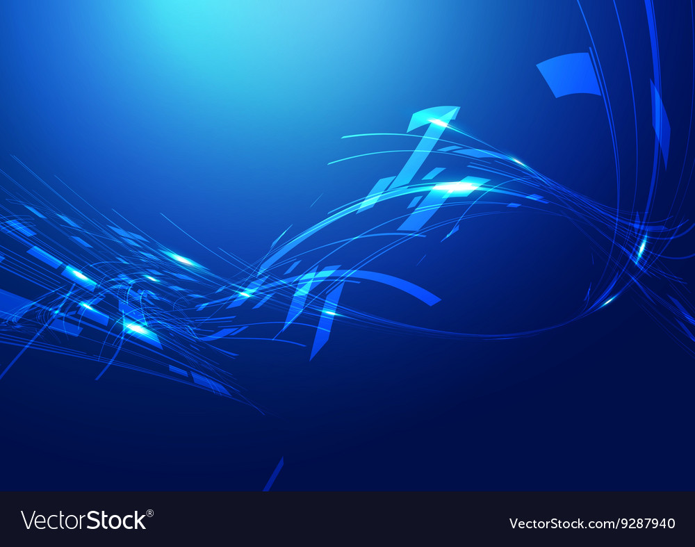 Abstract technology blue background Royalty Free Vector