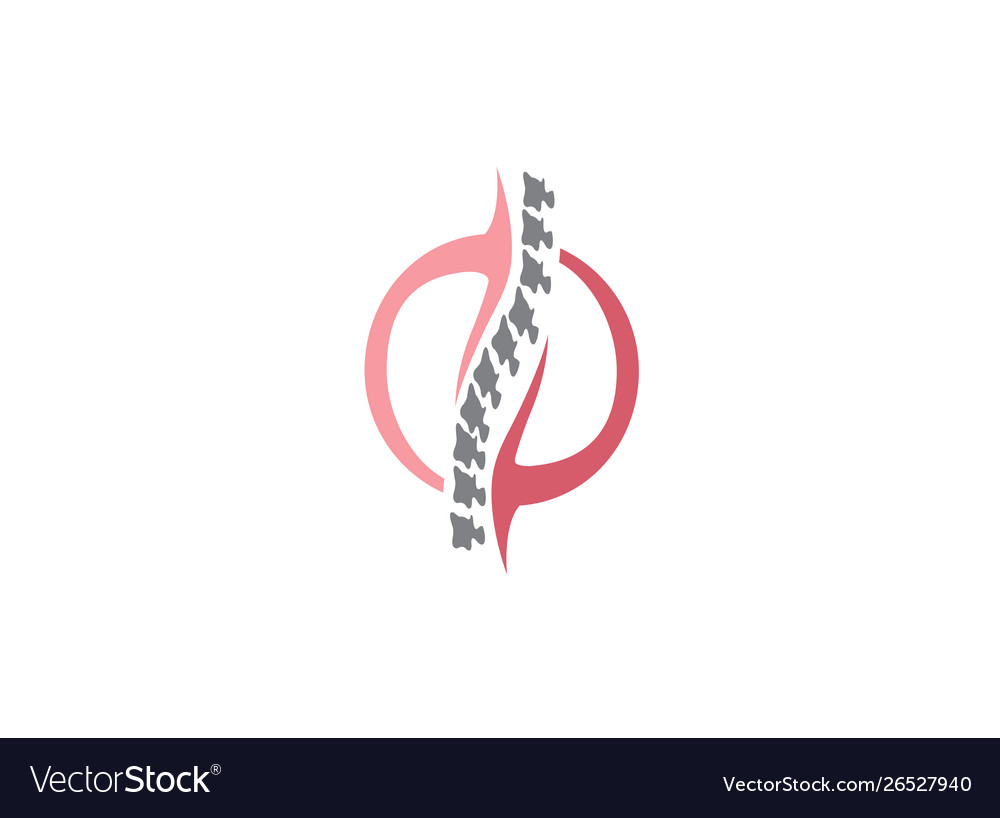 Backdropes bones circle sphere spinal cord Vector Image