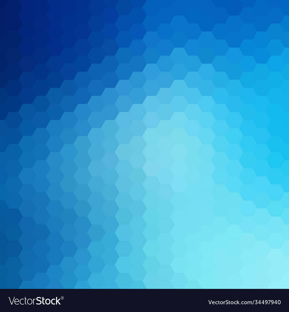 Blue hexagon abstract background