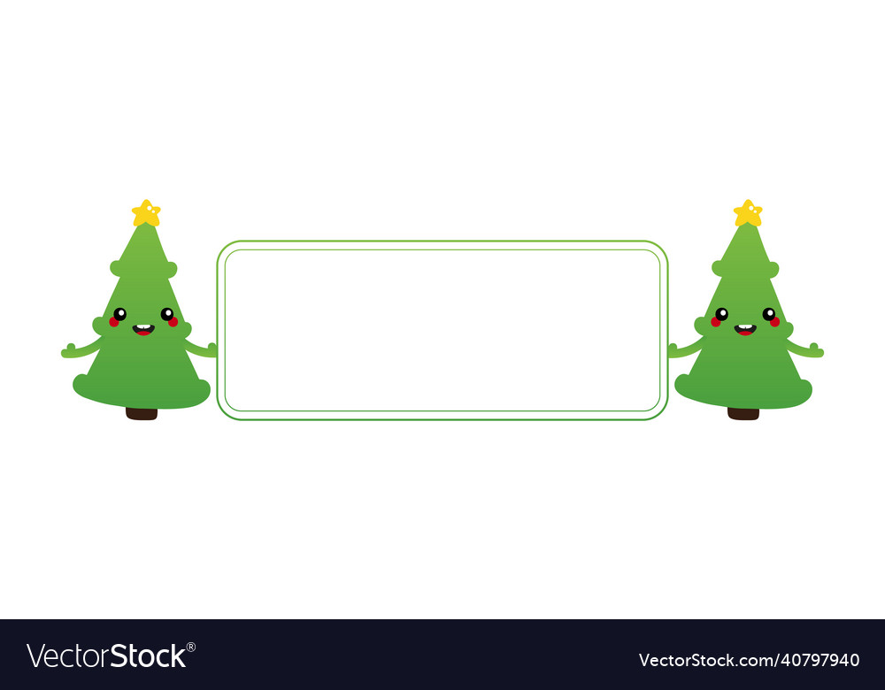 Weihnachtsbaum Zeichen halten Banner