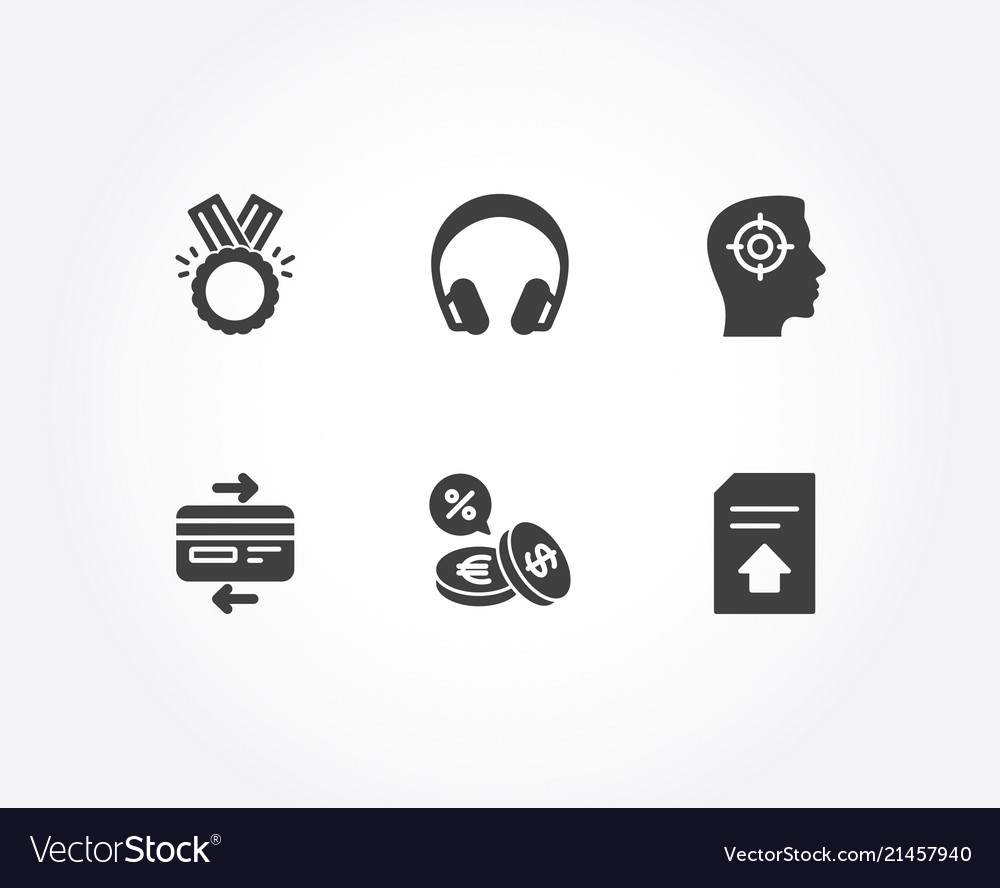 Currency Exchange Honor And Credit Card Icons Vector Image