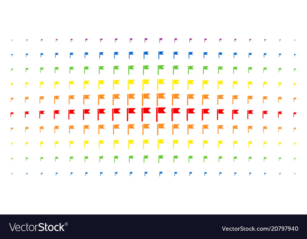 Flag spectral halftone matrix