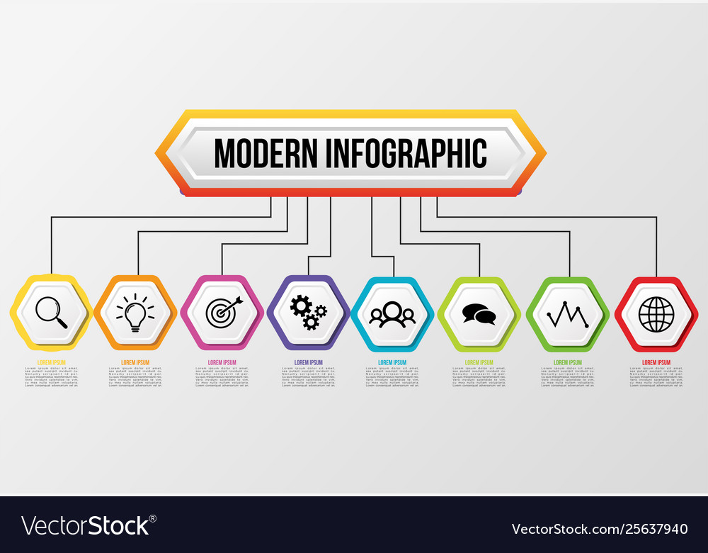 Infographic design template with options steps