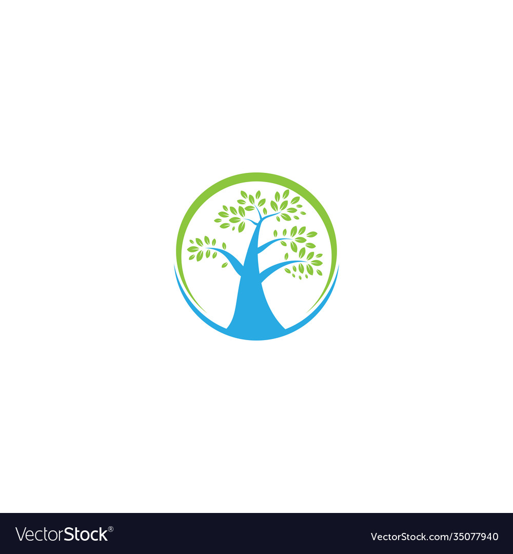 Life tree logo design template Royalty Free Vector Image