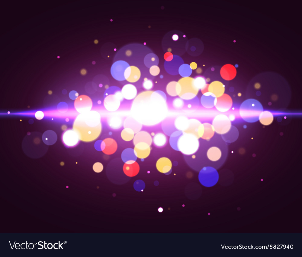 Magic bokeh background with light effect