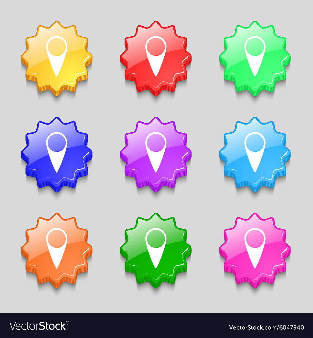 Map pointer icon gps location symbol symbols