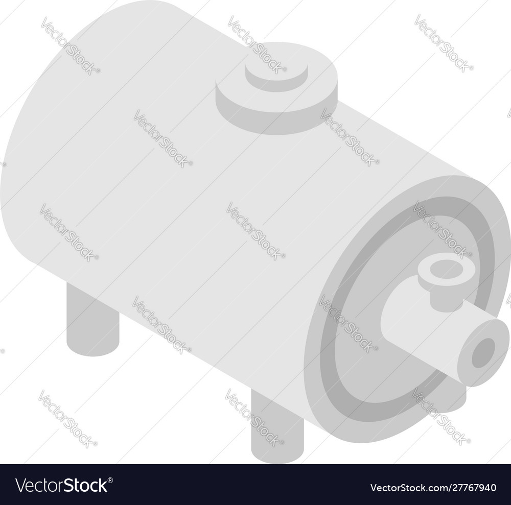 Petrol steel tank icon isometric style Royalty Free Vector