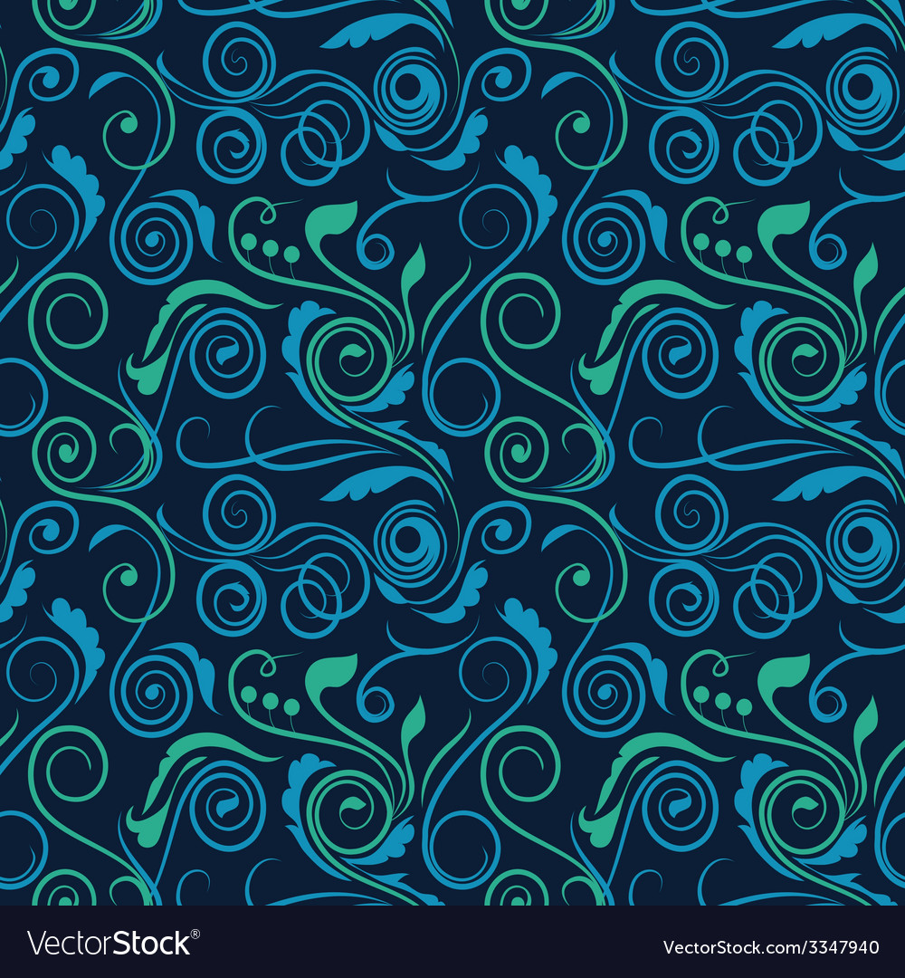 Seamless swirl pattern with dots Royalty Free Vector Image