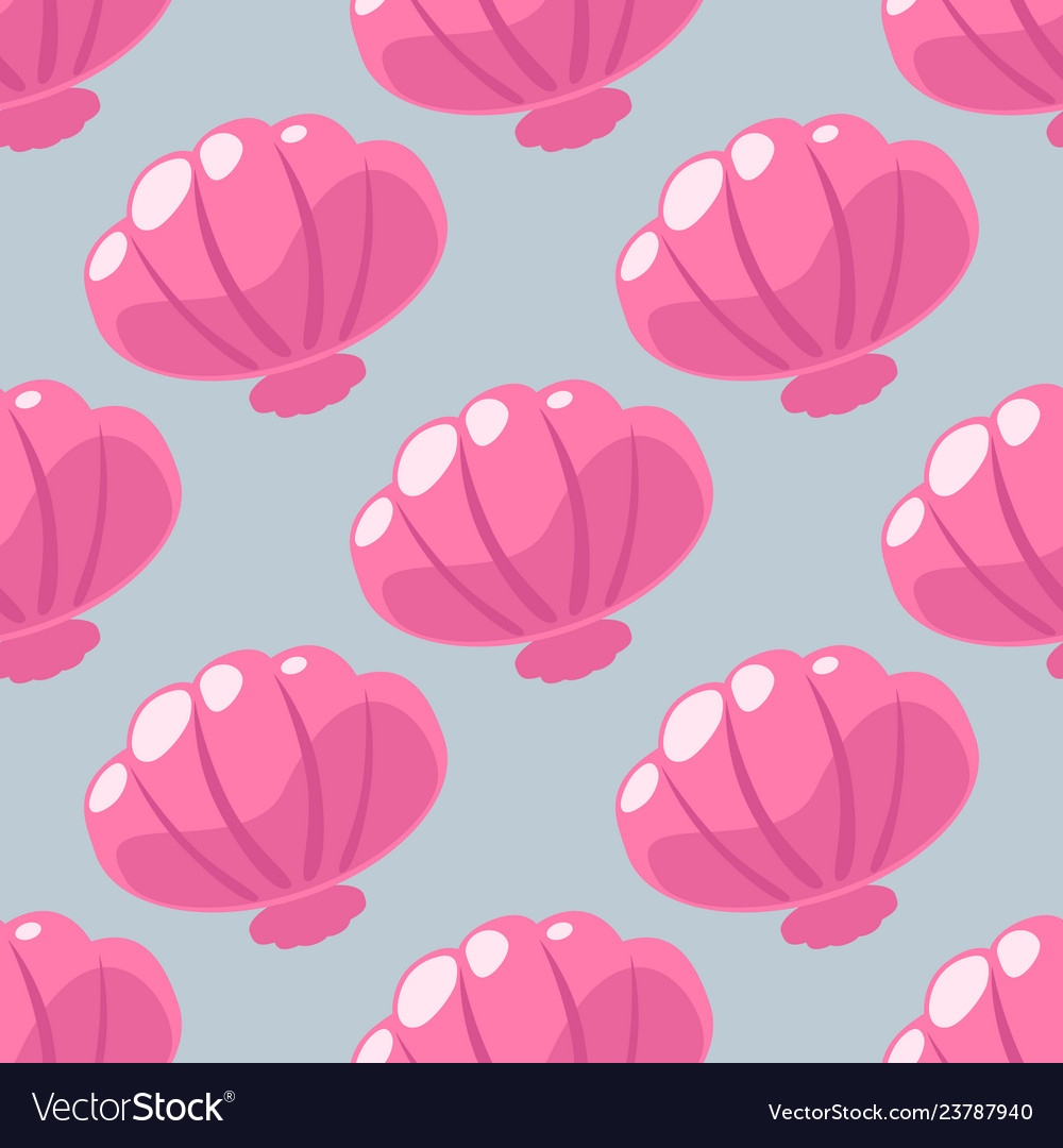 Seashell Seamless Pattern