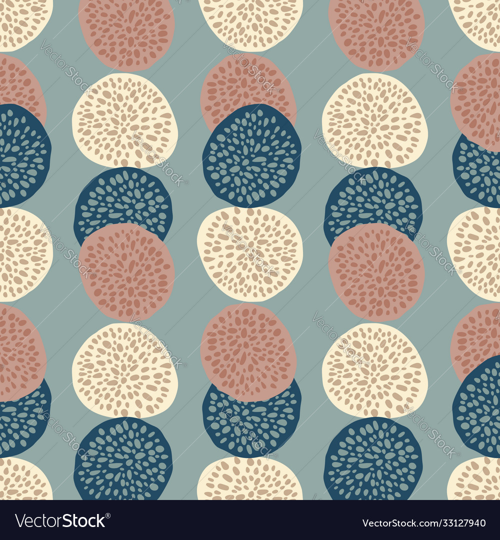 Simple seamless pattern with dotted circle Vector Image Simple seamless pattern with dotted circle