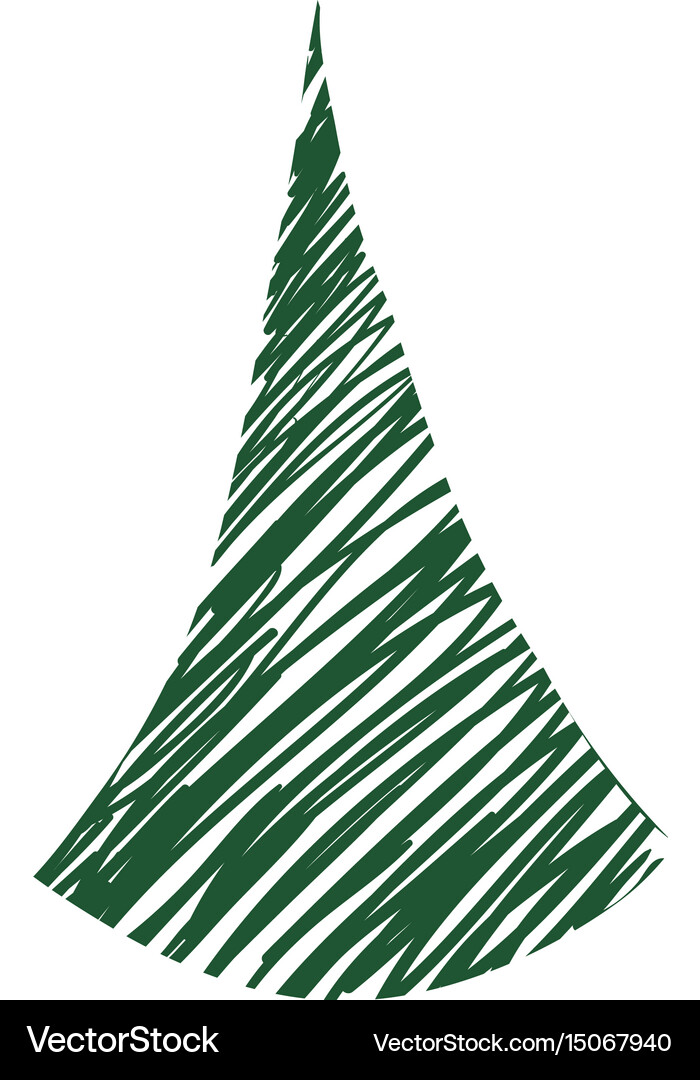 Tree pine christmas Royalty Free Vector Image - VectorStock