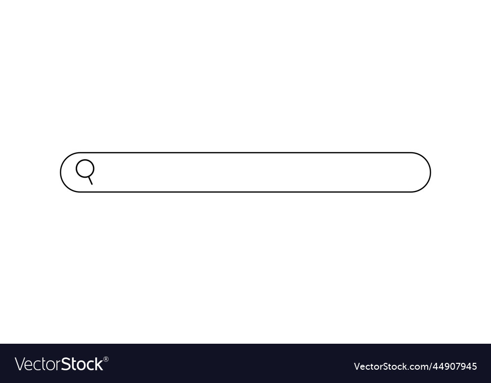 A search box with wide width of internet vector image A search box with wide width of internet