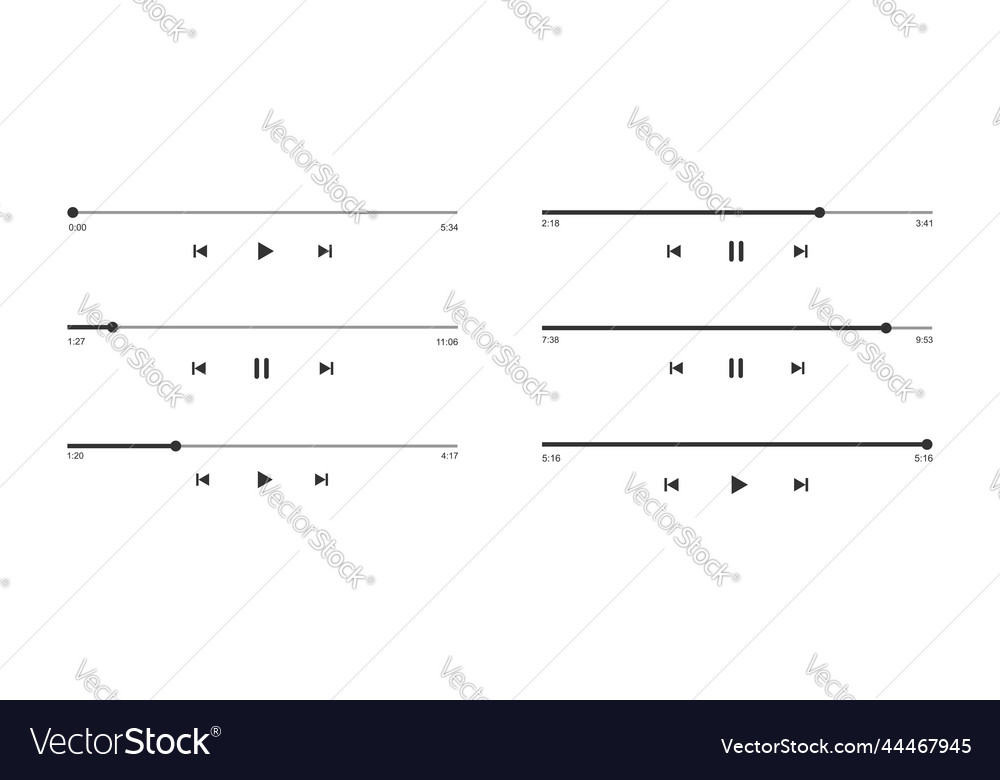 Audio or video player progress loading bars