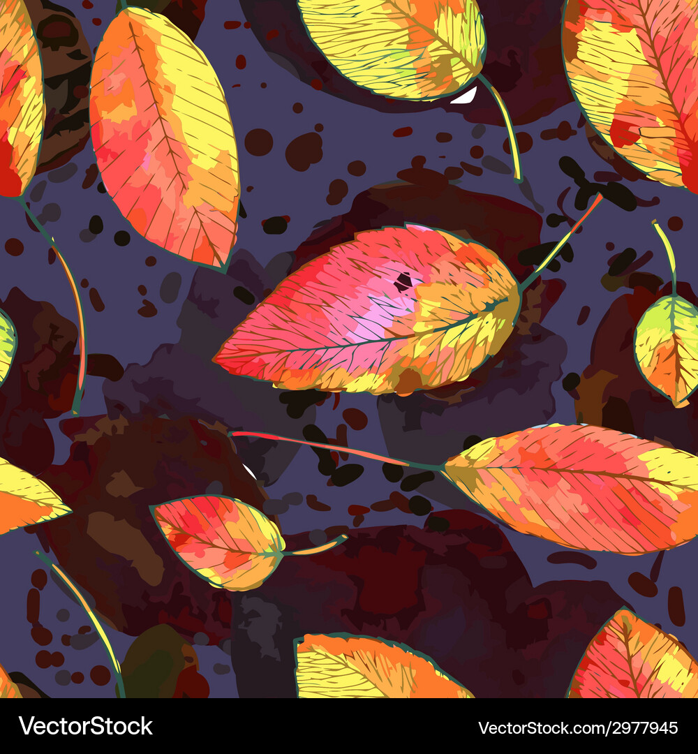 Autumn leaf background Royalty Free Vector Image