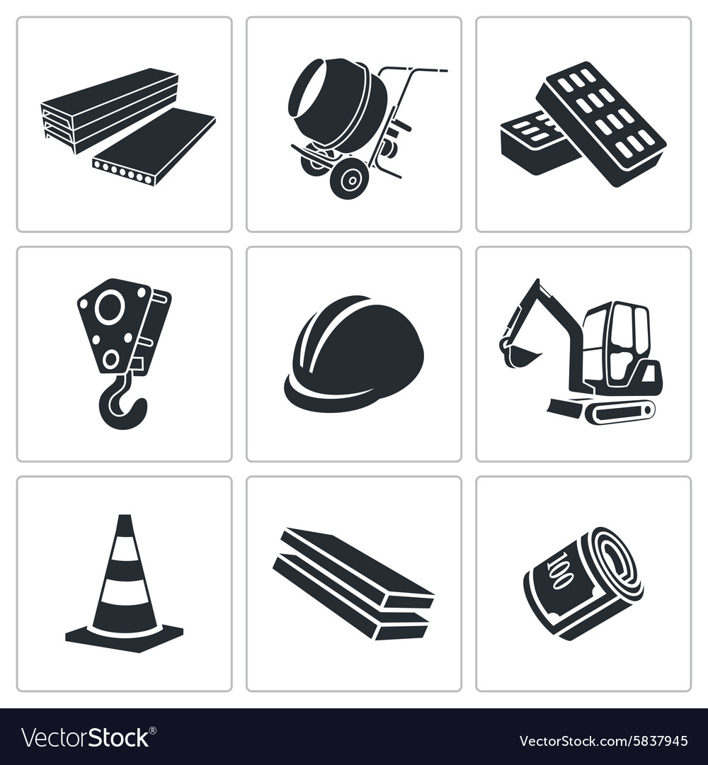 Building icons set