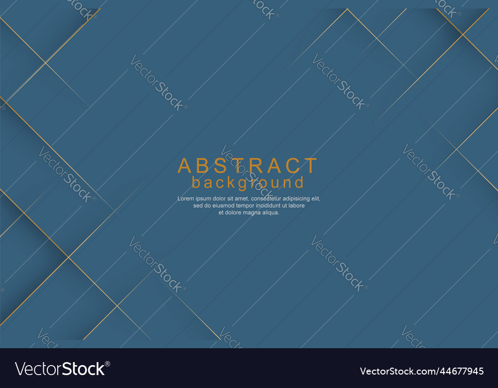 Elegant layered shape background with golden lines