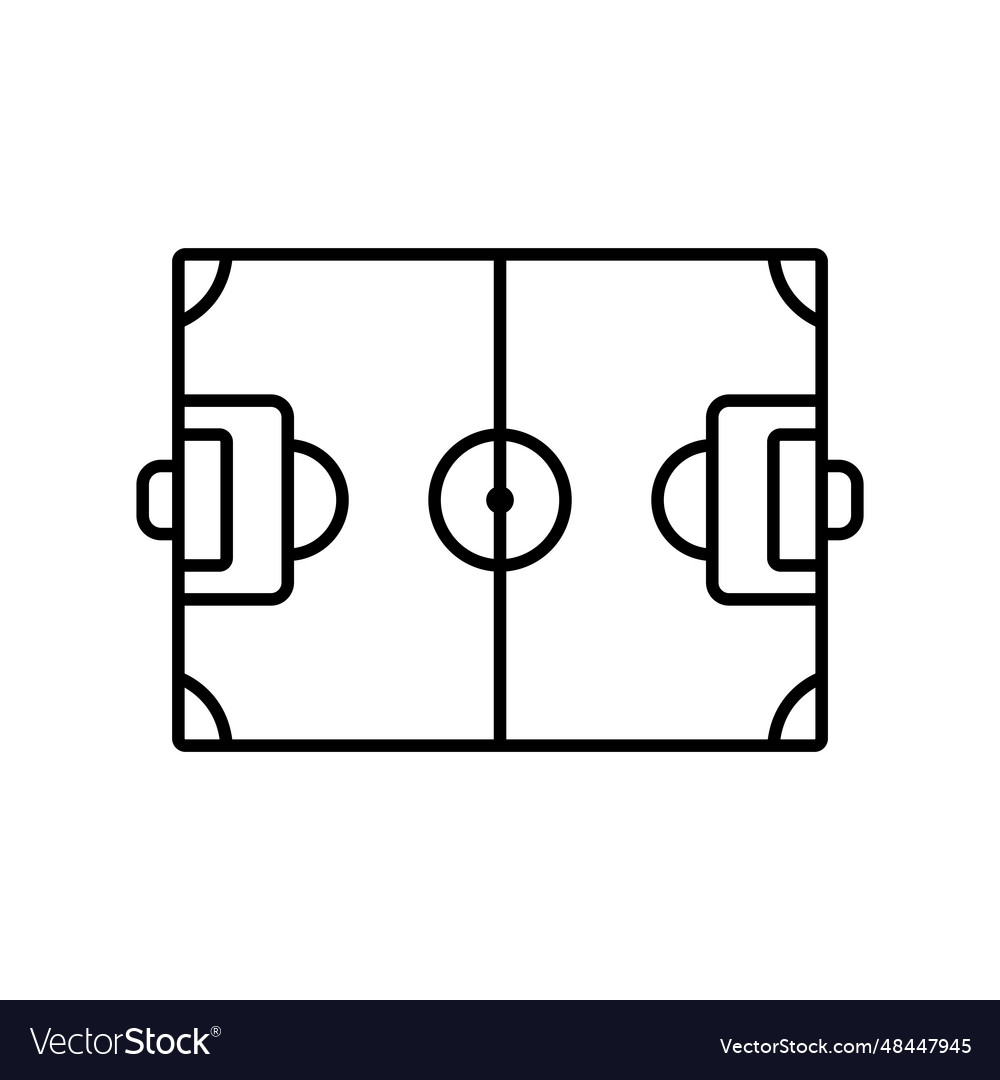 Football field icon Royalty Free Vector Image - VectorStock