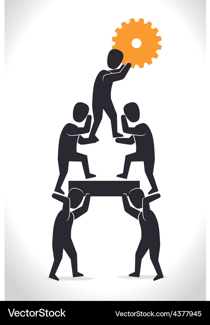 Teamwork design Royalty Free Vector Image - VectorStock