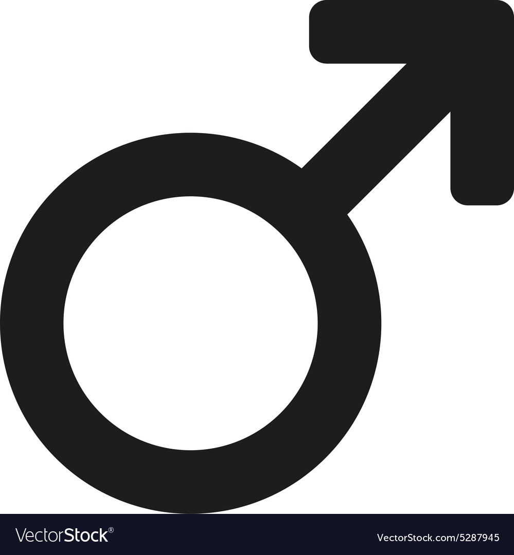 The male icon Man symbol Flat Royalty Free Vector Image