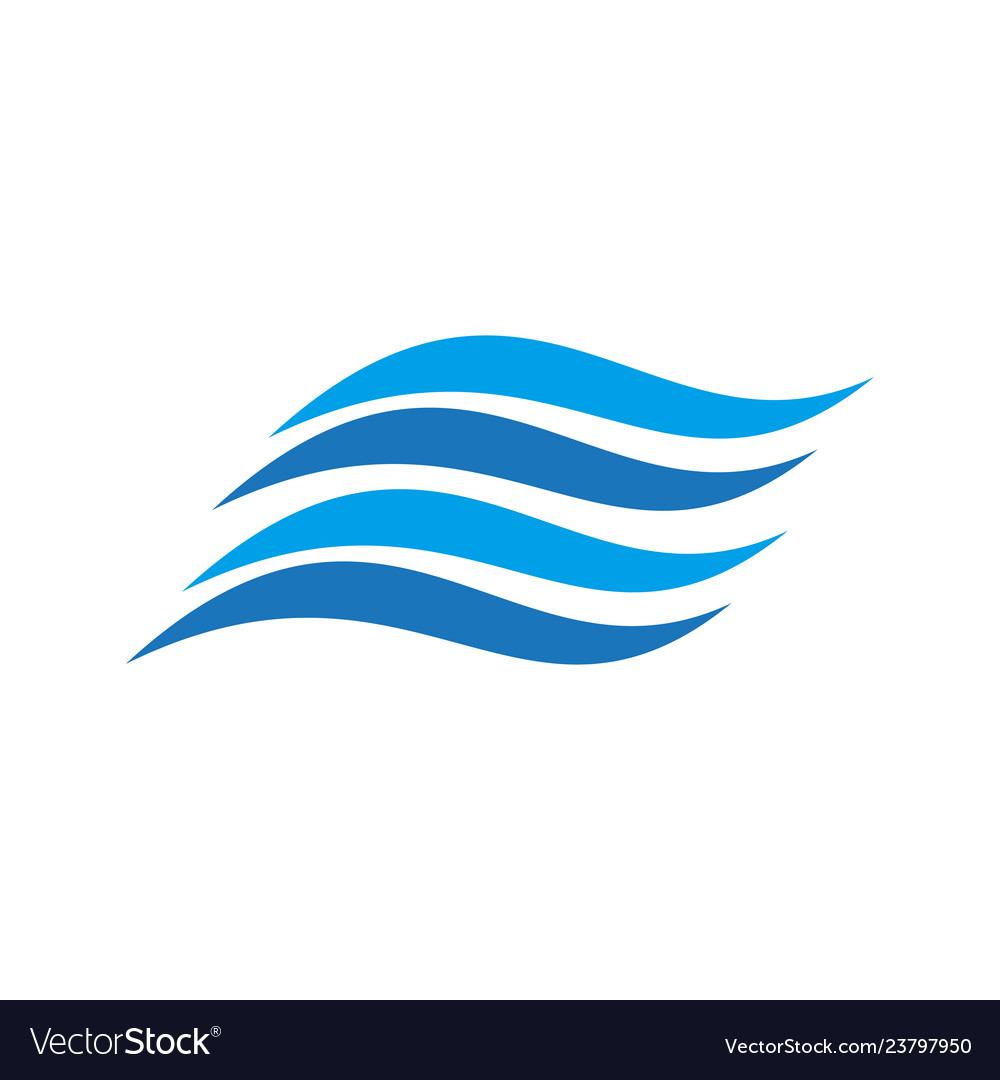 Abstract wave business logo Royalty Free Vector Image