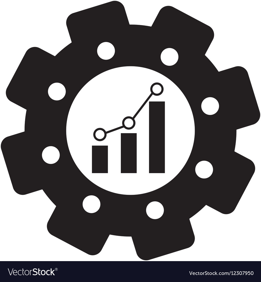 Bar graph chart icon image