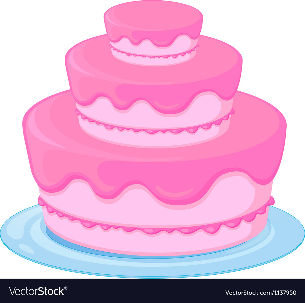 Birthday cake Royalty Free Vector Image - VectorStock