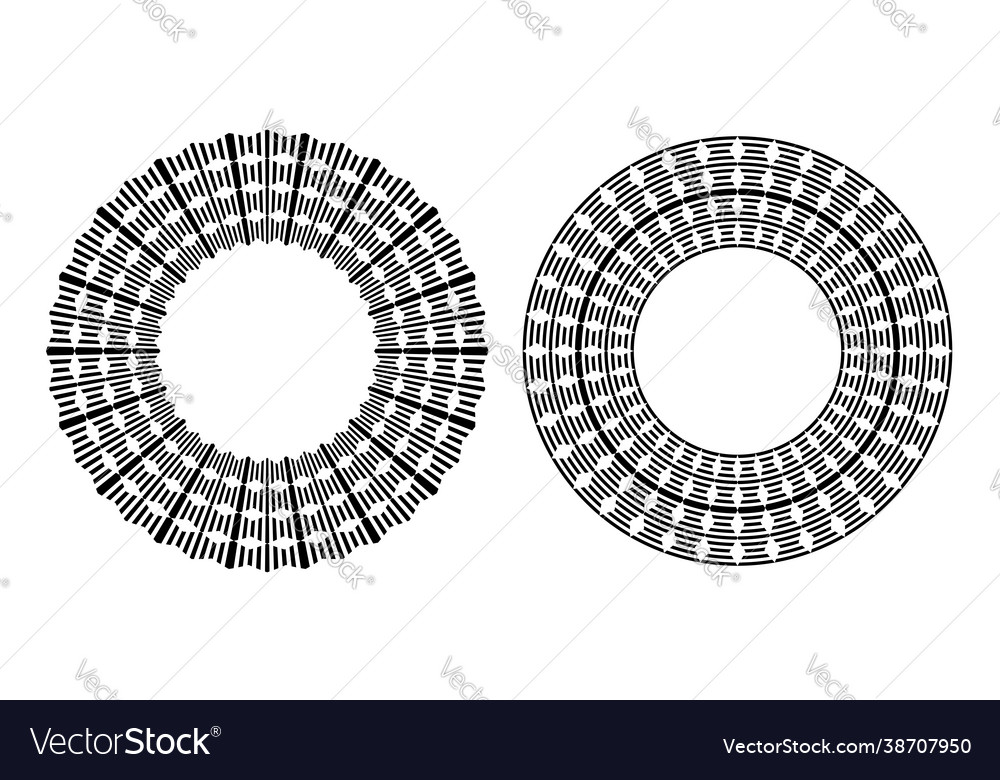 Circle patterns vector image Circle patterns