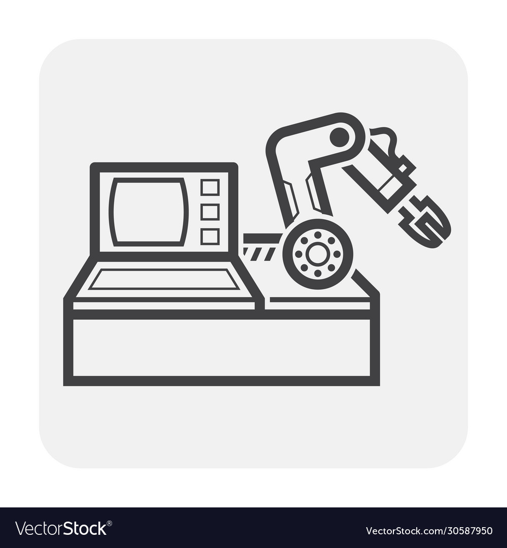 Computer control icon vector image Computer control icon