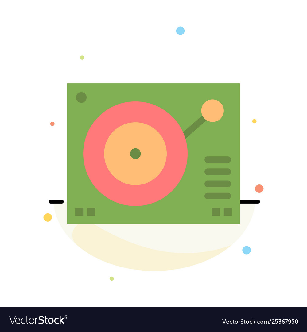 Deck device phonograph player record abstract Vector Image Deck device phonograph player record abstract