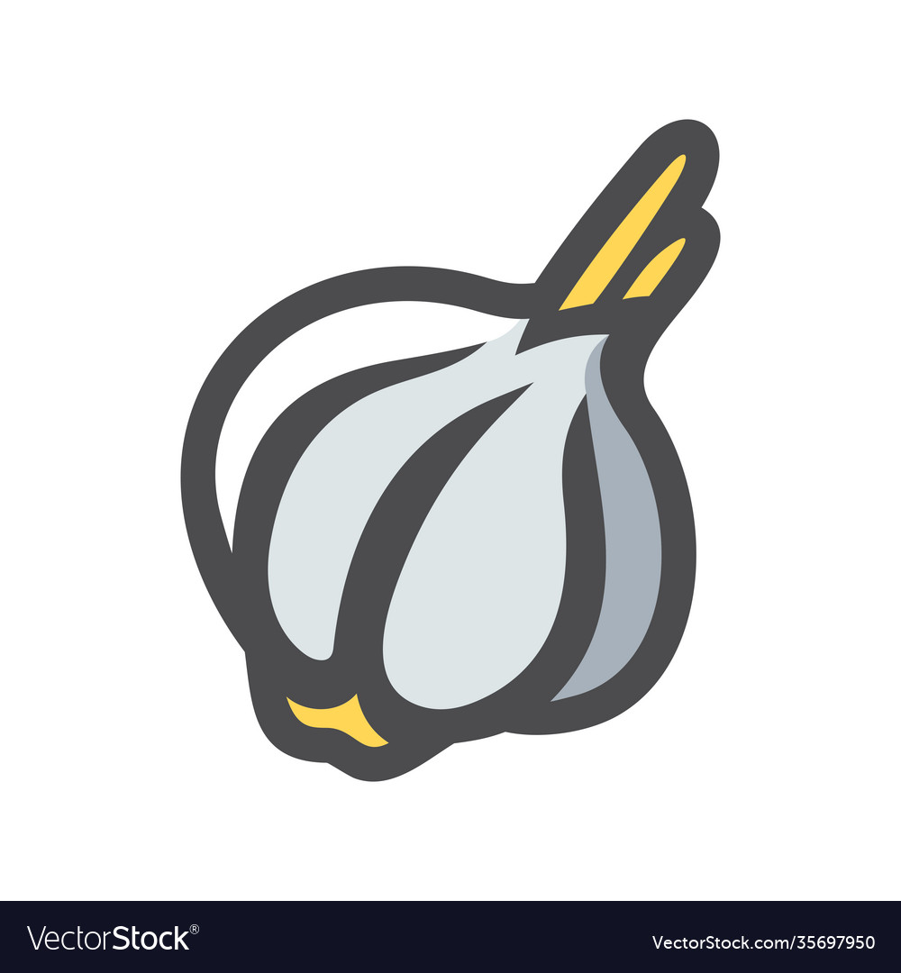 Garlic spicy vegetable icon cartoon