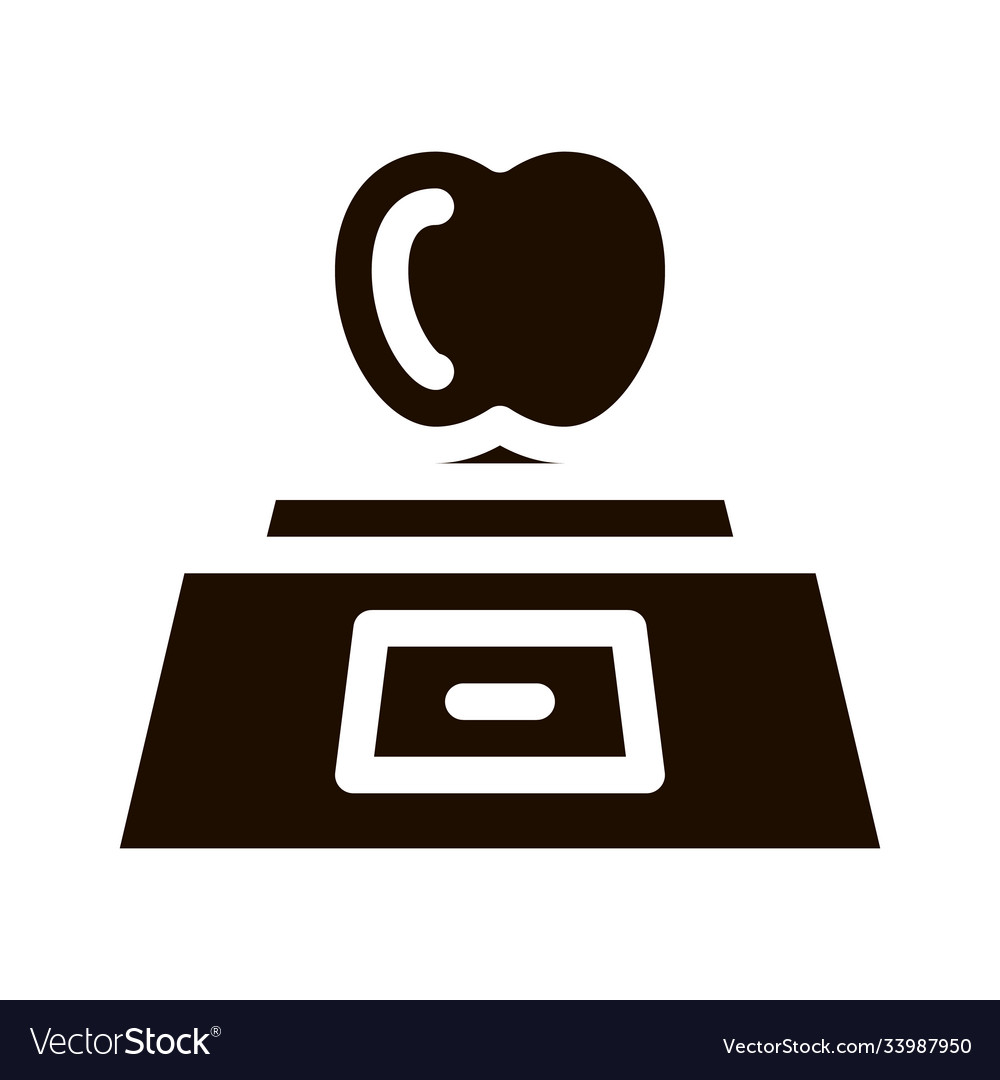 Healthy food fruit apple icon