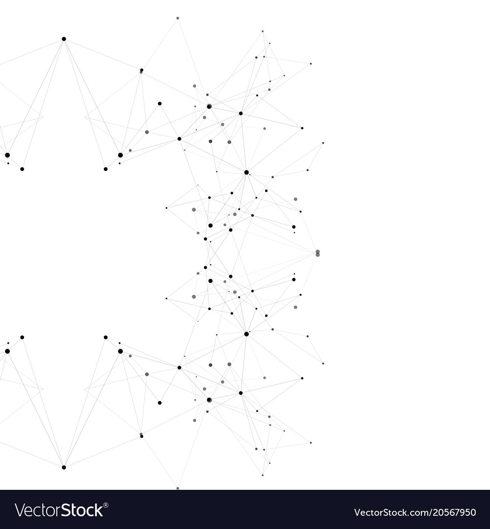 Modern connected background with lines and dots
