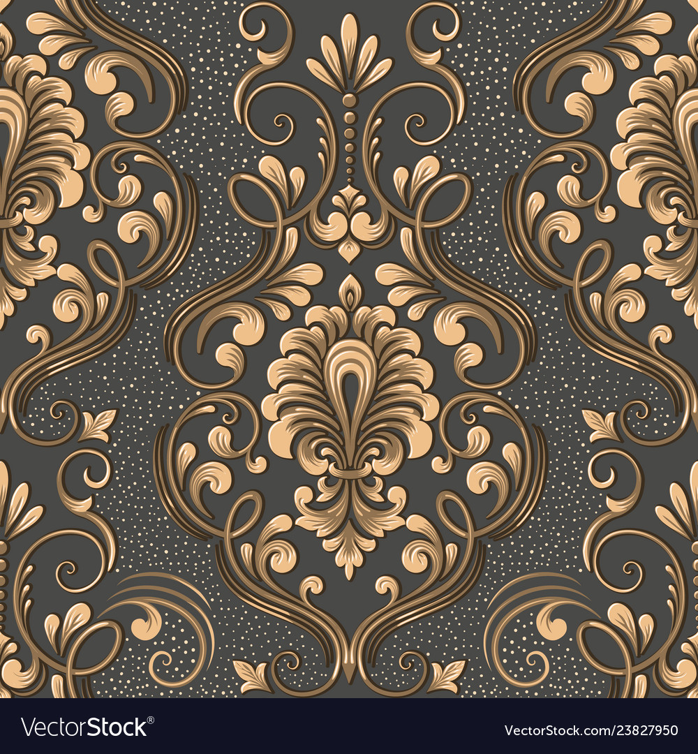 Ornate Damask Blumenmuster