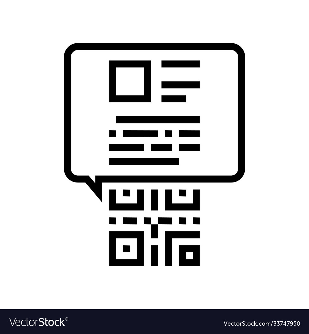 Qr code for find product line icon isolated