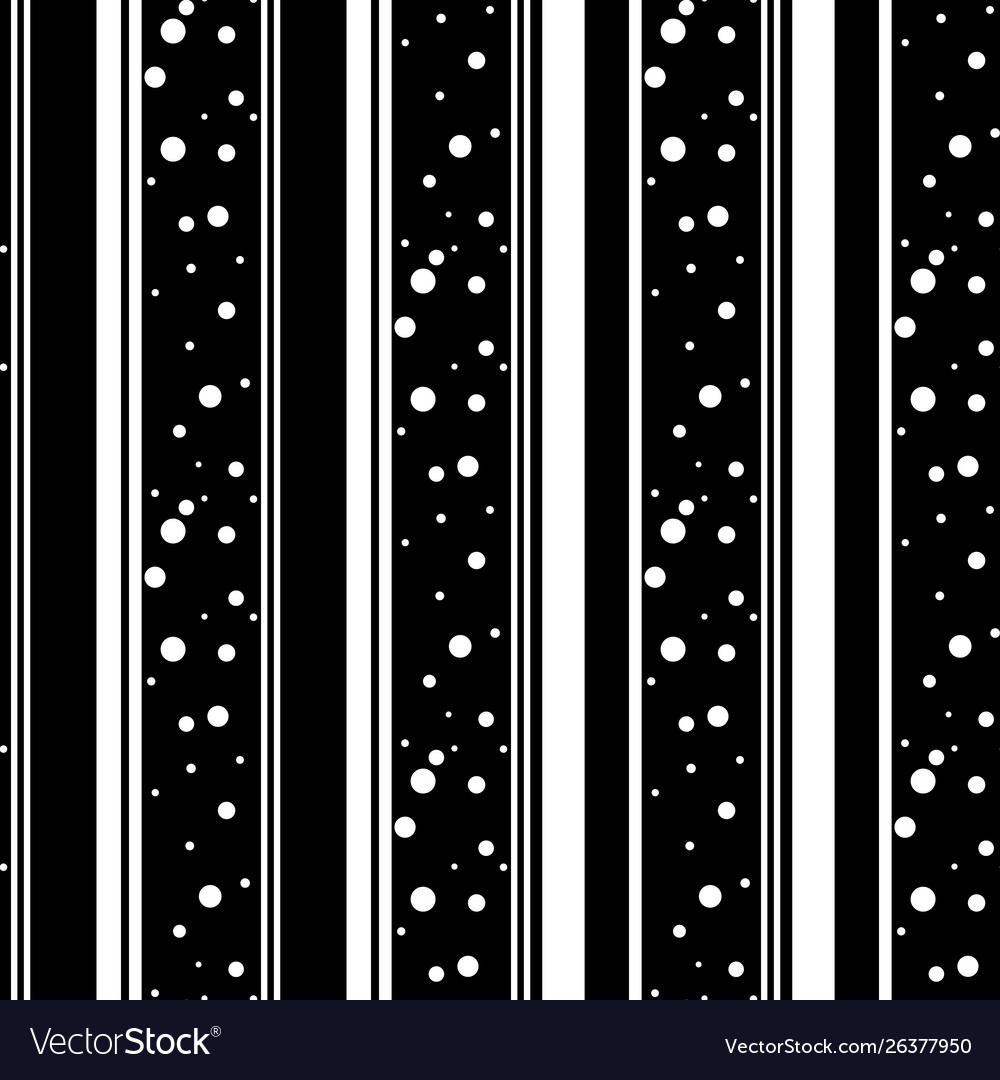Seamless dots and line pattern vector image Seamless dots and line pattern