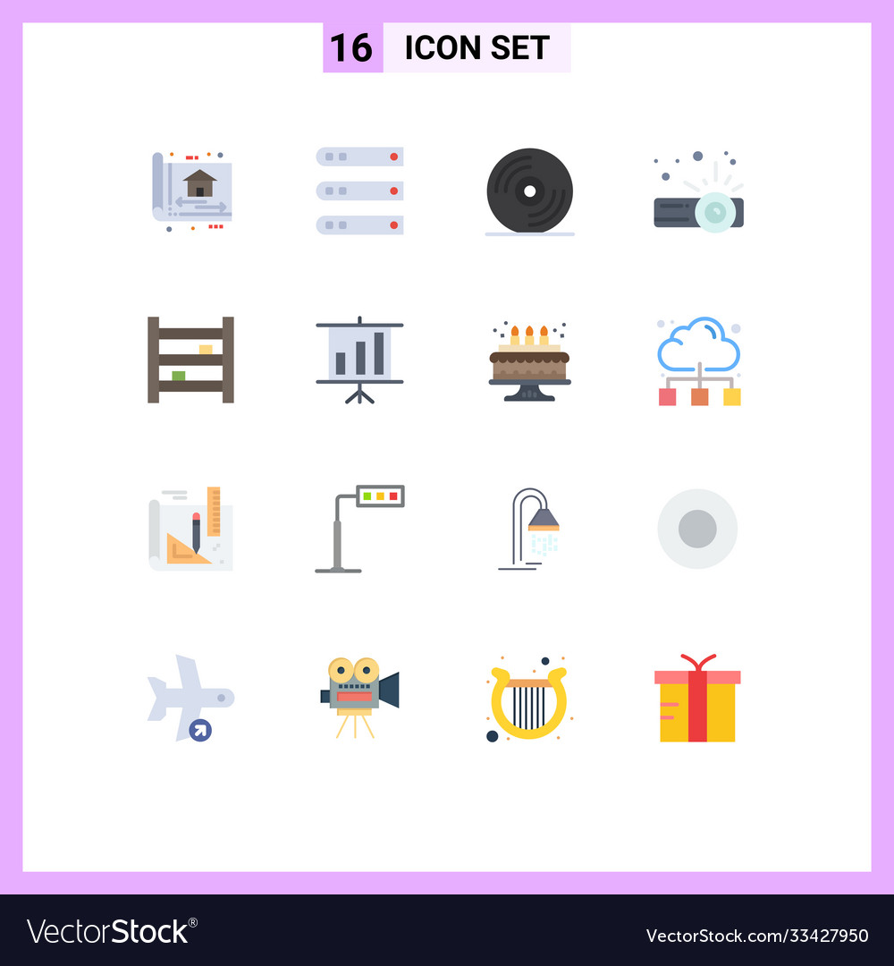 Stock icon pack 16 line signs and symbols