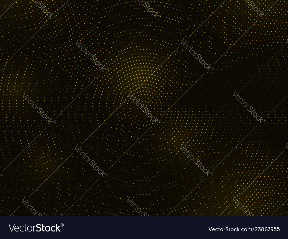 Abstract black background with golden glitter Vector Image